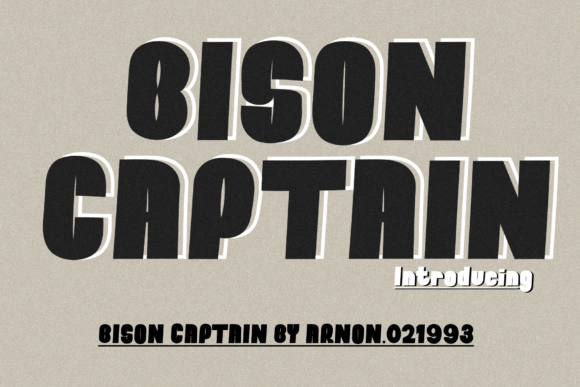 Bison Captain: The Modern Display Font for Makers