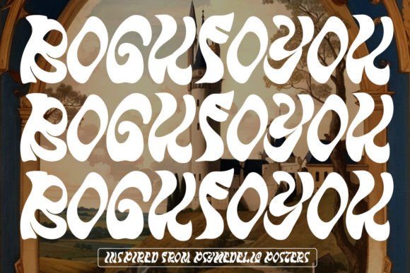 Bogufoyou: A Psychedelic Display Font for Bold Web Design