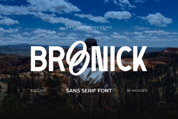 Broonick: A Modern Sans Serif Font for Crafters