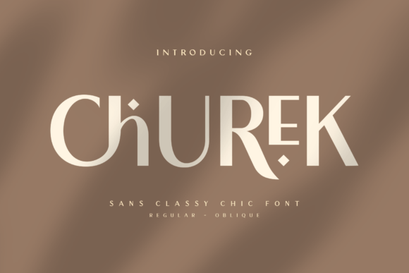 Churek Typeface for Elegant Craft Branding