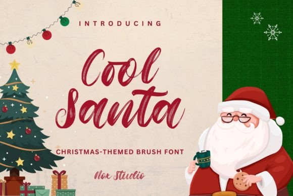 Cool Santa Font: A Whimsical Script for Festive Designs