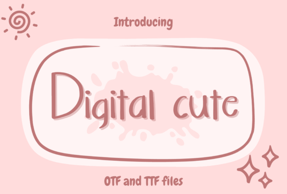 Digital Cute: A Playful Script Handwritten Font for Editors