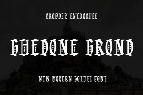Ghedone Grond: A Bold Blackletter Typeface for Modern Brands