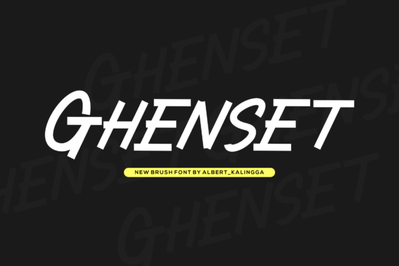 Ghenset: Bold Script Handwritten Font for Editorial Design