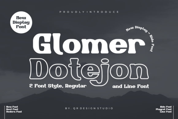 Glomer Dotejon: Bold Serif Font for Crafters