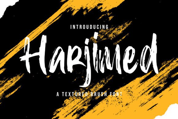Harjimed: A Textured Handbrush Font for Web Design