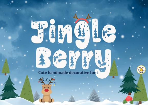 Jingle Berry Font for Festive Handmade Designs