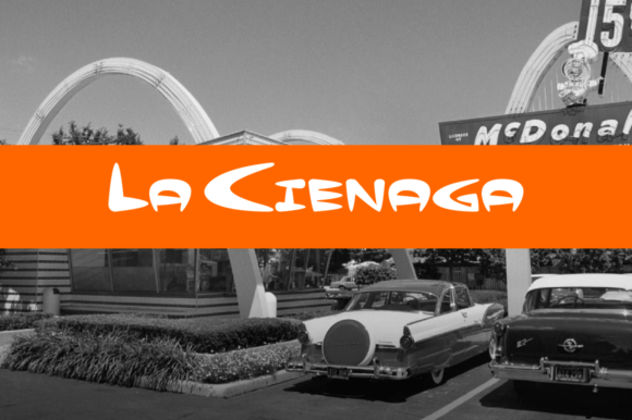 La Cienaga Hollow Font for Retro Crafts