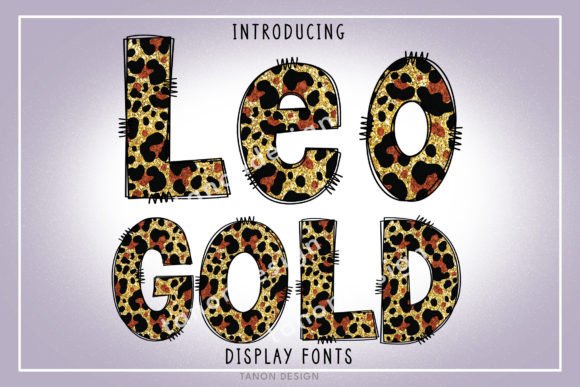 Leopard Gold Font Review for Campaign Design