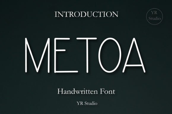 Metoa: A Playful Display Font for Modern Brands