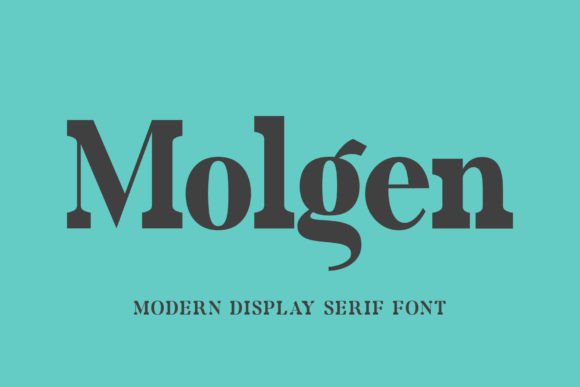 Molgen: A Modern Serif Font for Bold Branding