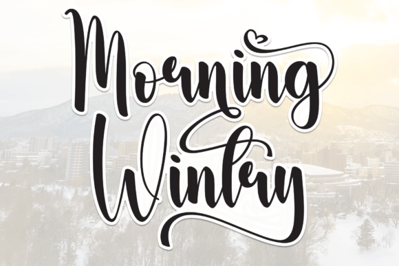 Morning Wintry Font for Editorial Design
