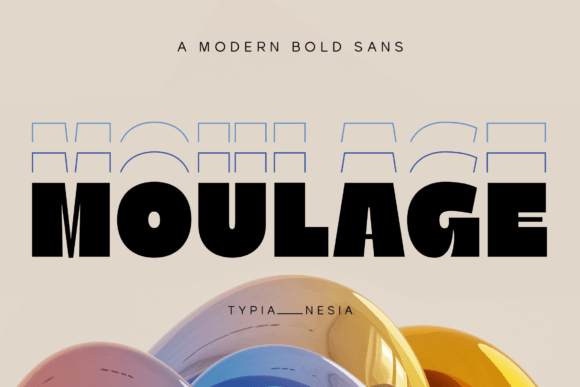 Moulage Typeface for Bold Digital Headlines