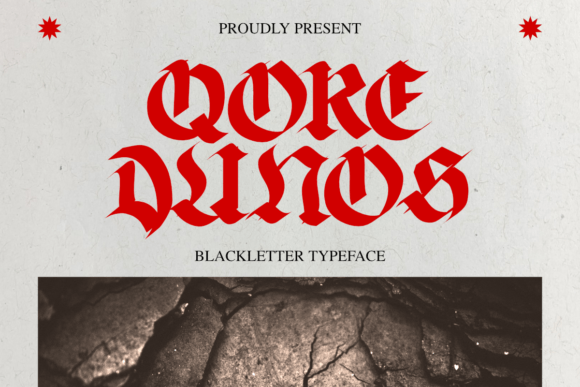 Qore Dunos: A Bold Blackletter Font for Crafters