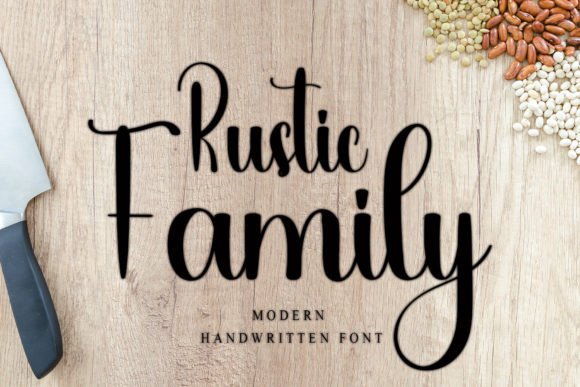 Rustic Family Font for Handmade Creators