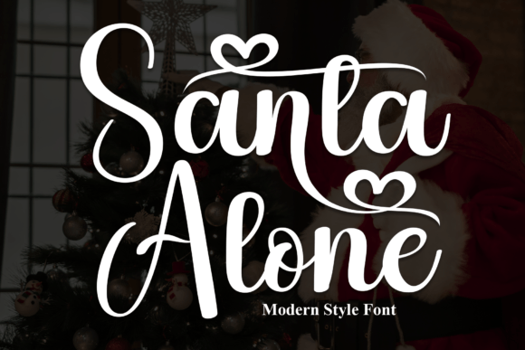 Santa Alone Font for Handmade Creators