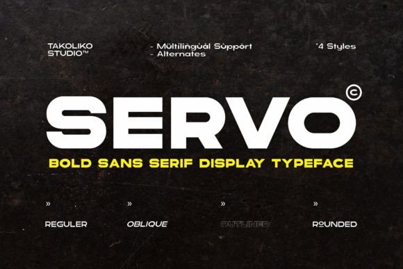 Servo: A Modern Sans Serif Display Typeface for Editorial Design