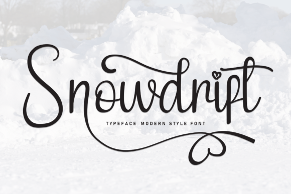 Snowdrift Font: A Sweet Script for Handmade Creators