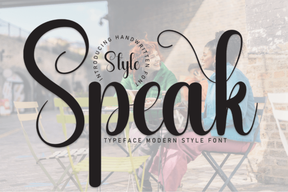 Speak: A Sweet Handwritten Font for Branding