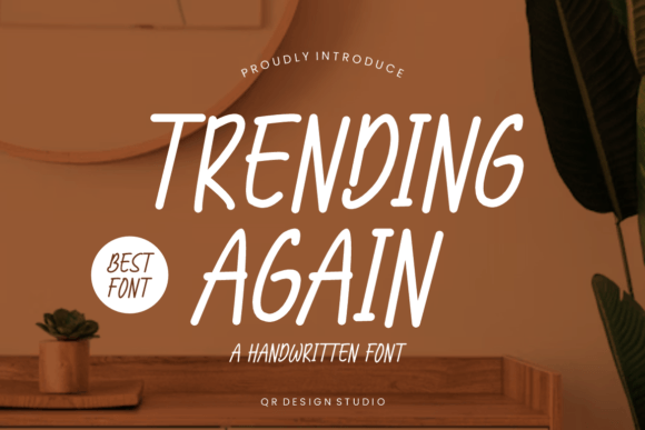 Trending Again Font Review for Modern Branding