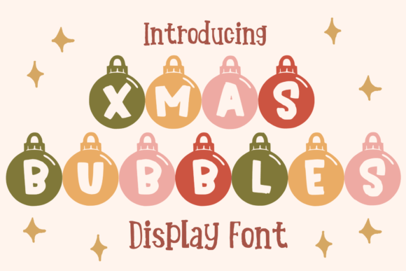 Xmas Bubbles: The Perfect Decorative Font for Holiday Crafts
